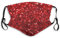 Lulupi Glitzer Mundschutz Multifunktionstuch 3D Glänzend Mund-Nasenschutz Winddicht Atmungsaktiv Face Shield mit Filter,Mode Party Pailletten Halstuch Bandana Maske (One size, U-03)