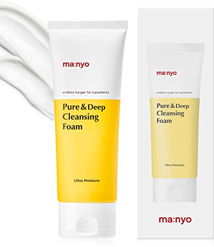 [ma:nyo] Pure & Deep Cleansing Foam (100ml) - 99% Pore cleansing with 10 floral complex and Ceramide – Elastic & Fine bubbles for Deep cleansing with safe formula