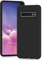 YATWIN Silikon Hülle für Samsung Galaxy S10 Plus, Soft-Touch, Stoßfest, Staubdicht, Ganzkörper-Schutzhülle, Schwarz