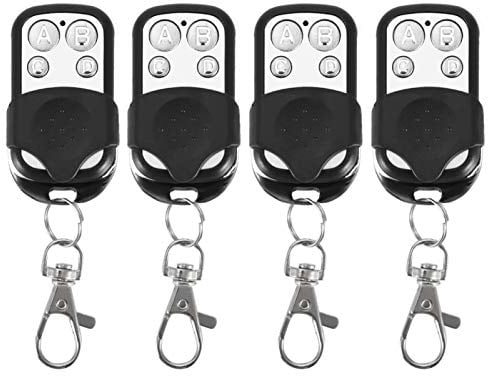 Telecommande Porte De Garage Universelle, 4pcs Universal Clonage Télécommande Sans Fil Fob Clé Pour Porte De Garage 433mhz Télécommande Universel Portail Clone Remote