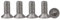 Drenky 25 pièces M5 x 16 Vis à tête fraisée Vis Torx en acier inoxydable 304 Vis à Métaux Entraînement Standard Vis entièrement filetées Pour l'équipement de machine et les meubles à la maison