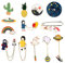 Cartoon Brosche, ZoneYan 12 Stück Pins Anstecker, Pins Anstecknadeln, Broschen Anstecknadeln, Regenbogen Broschen, Metallbrosche Anti Licht, für Weihnachten, Kleidung, Pullover und Schals Verwendet