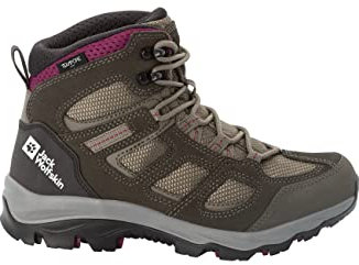 Jack Wolfskin Damen Vojo 3 Texapore Mid W, Khaki Burgundy, 39.5 EU