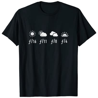Sunny 16 Regel Belichtung Analoge Film Fotografie T-Shirt