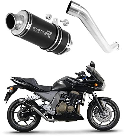 DOMINATOR Pot d'échappement Silencieux GP1 NOIR compatible avec Z750 2004-2006