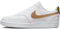 Nike Femme Court Vision Low Next Nature Sneaker, White Metallic Gold White, 36 EU