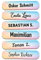 Sunnywall® 55-1920 Stück Namensaufkleber selbstklebend 36x7,7 mm für Büro, Verein, Schule, Kindergarten Organisation Beschriftung Aufkleber Etikette (Regenbogen)