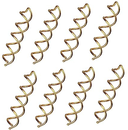 POPETPOP 20pcs Gold Spiral Hair Pins Mini Screw Bobby Clips for Women DIY Hair Styling Accessories for Updos and Decorations