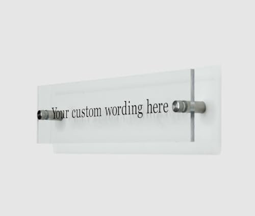 Custom Acrylic Sign Office, Door, Wall, House Number Plaque - Quality Acrylic Perspex Bespoke Door Sign