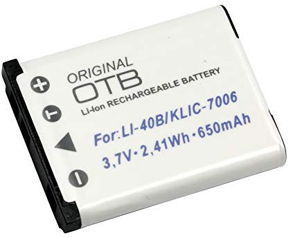 Battery compatible with Kodak EasyShare M575, 650mAh, 3.7V, replaced: KLIC-7006
