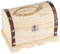 Striefchen® Personalisierte Schatztruhe mit Gravur als Kommunionsgeschenk, perfekte Verpackung Geldgeschenk (Fischsymbol Eukalyptus, L)