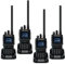 Retevis C1 Walkie Talkies for Adults, Ham Radio IP67 Waterproof with Noice Reduction, Dual Bnad Group Call USB C 1800mAh, Rechargeable Long Range Two Way Radio for Factory, Construction (Black, 4Pcs)