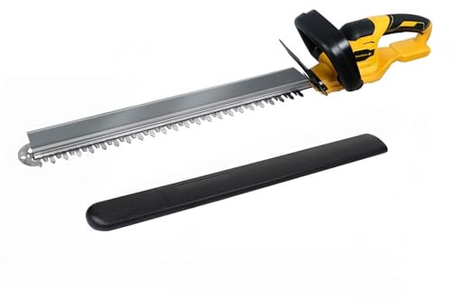 Cordless Hedge Trimmer for Dewalt 20V MAX Battery, MaxMore Brushless Bush Trimmer Handheld Shrub Trimmer w/ 22'' Dual-Action Blade & 3/5 Cutting Capacity & 1,500RPM & Safety Lock (No Battery)