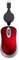 KANGQL - Souris filaire, mini USB C, câble rétractable, petite souris pour enfants de 3 à 8 ans, souris optique de voyage 1000 DPI, rouge