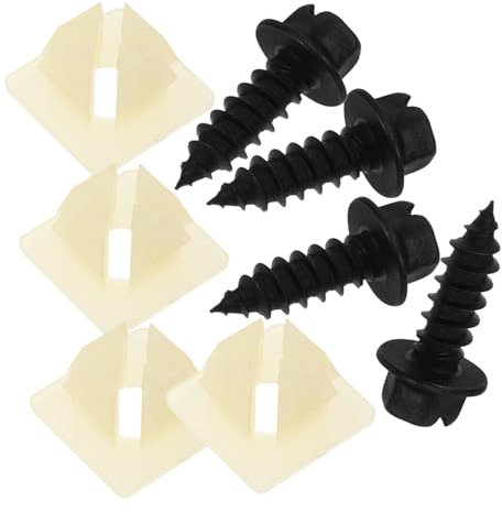 CRILSTYLEO Befestigungsclips Auto Werkzeug Kfz 1 Satz Nummernschildrahmen Schrauben Clips Nummernschildbefestigungen Auto Lizenz Clips Nummernschild Montagezubehör