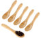 6 Stück Holzlöffel Klein Handgefertigte Holzlöffel Natürliche Kleine Holzlöffel Holzbesteck für Honig Tee Küchenzubehör Eis Saucen