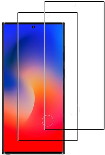Verre Trempé pour Samsung Galaxy S23 Ultra 5G, Protection D'écran 3D Couverture Complète, Protecteur 9H Dureté, Sans Bulles, HD Transparent Film Protection - 2 Pièces