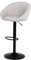 Youhauchair Taburetes Altos de Cocina Juego de 1, Taburete Cocina con Respaldo y Reposapiés, Taburete de Bar de Lino Transpirable, Altura Regulable, Giratorios, Beige