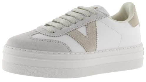 victoria Sneaker Barcelona Ciclista 1092173 | Lederoptik & Plateau & Farbige & Veloursleder Einsätzen für Damen