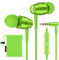 LUDOS OMNITONE Kopfhörer In Ear Kopfhörer mit Kabel und Mikrofon, 5 Jahre Garantie, In Ear Ohrhörer, 3,5 mm Klinkenstecker Earbuds, Satte Bässe Earphones, Headphones für iPhone, iPad, Samsung - Grün