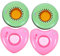 JOINPAYA 4 Piezas Flotador de Piscina con portavasos Pool Float portavasos Piscina Posavasos Inflable Espuma inflables portavasos Inflable Bandeja de Piscina Flotante de polivinilo