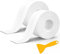 JOZMMZEOOA 5M Plinthe Souple Autoadhésive,Blanc PVC Joint Douche Plinthe Bande Etancheite Salle de Bain Ruban Adhésif Joint Autocollant,Adapté à la Cuisine les Toilettes Anti-Moisissure Calfeutrage