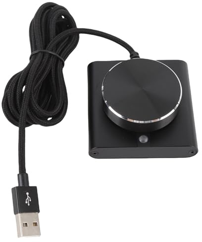 Luocute USB Volumensteuerung Multimedia Controller, PC Volumensteuerungsknopf -Lautsprecher Multimedia Volume Fernbedienungs -Steuerungsanmeldung mit 1 Schlüsselstummschalt für 7 8