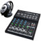 Mackie Mix8 kompakter 8-Kanal Analog-Mixer Mischpult mit keepdrum Kopfhörer