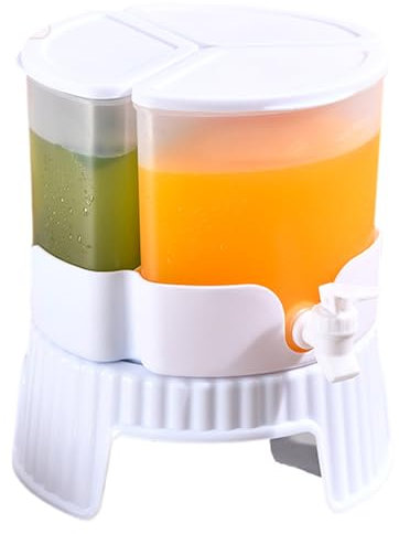 Dispensateur de jus de réfrigérateur, distributeur de boissons au réfrigérateur,Pichet d'eau réfrigérateur Stockage des boissons froides - Dispensateur de thé à jus de fuite avec une grande capacité d