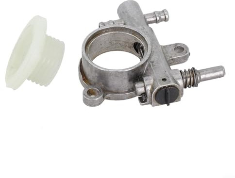 Sostituzione della pompa dell'olio per motosega con ingranaggio a vite senza fine, compatibile con modelli 2500 3800, struttura in lega di alluminio 54 x 39 mm, adatta a motori 25CC/38CC
