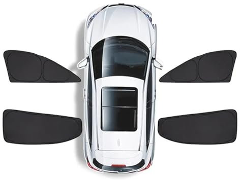 WBWBB Parasol Coche Lateral para Citroen C4 C-Quatre 2012-2015, Parasol Protector Parabrisas Delantero Cortina Ventana Trasera Delantera Privacidad,4 PCS Front Rear