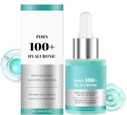 Siero di acido ialuronico idratante e non grasso, effetto rassodante anti invecchiamento, leviga le rughe e dona una carnagione brillante (2 pezzi, blu verde)