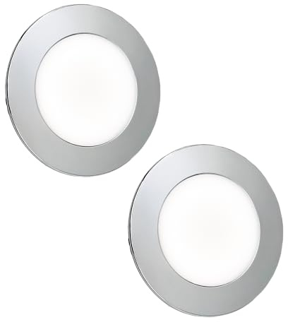 Leddy Living 2 PZ Faretti LED Incasso NIX ANIDEA SL-SLN0005 2W 150LM 220V 6000K IP44 Ultrasottili Ø73mm con Trasformatore Integrato Luce Bianca Fredda per Interni (2)