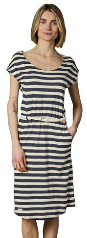 Ragwear Damen Sommerkleid Midikleid mit geflochtenem Taillengürtel Lilithe YOUMODO XS-3XL