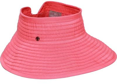 LOEVENICH Damen Rollvisor | leicht rollbar für Reise und Sommer | breite Krempe | 100% Polyester