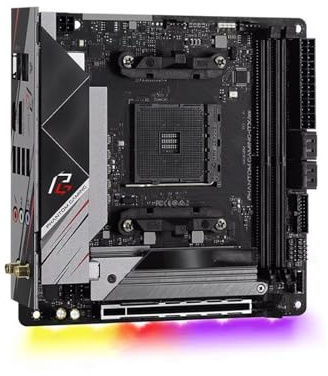 WLTDYZZLDN Supporto Scheda Madre Fit for ASRock B550 Phantom Gaming-ITX/AX 3600X 5600G 5700x3D 5800X3D 5900X CPU 4xDDR4 64GB M.2 AM4 PCIe4.0 Mini-ITX Motherboard