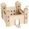 Pebaro 887 Holzbausatz Ritterburg, 3D Puzzle, großer Modellbausatz, Basteln mit Holz, Bstelset, Holzpuzzle, vorgestanzte Holzplatte, ausbrechen, zusammenstecken, fertig, Geschenkidee
