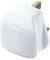 Masterplug PT133W-MS Plug with 3 Amp Fuse, 50 x 48 x 43 mm, White