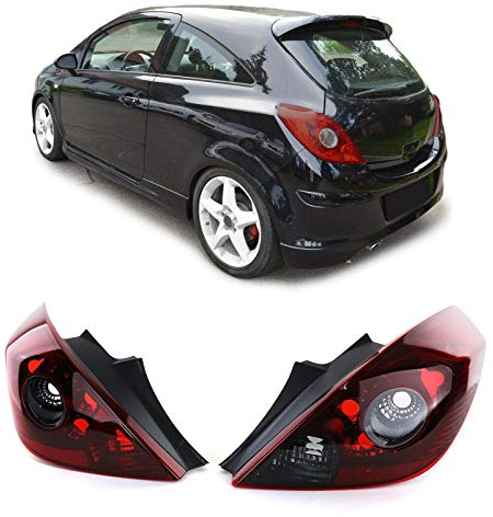 Carparts-Online Rückleuchten OPC Optik smoke für Opel Corsa D 3 Türer ab 06