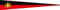 Langwimpel Königreich Württemberg 30 x 150cm Fahne / Flagge