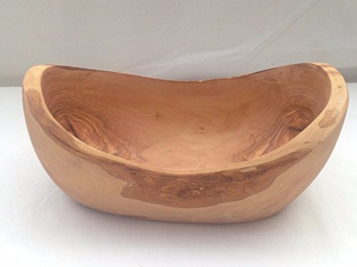 Bol rustique en bois d'olivier (panier à pain) 23 cm