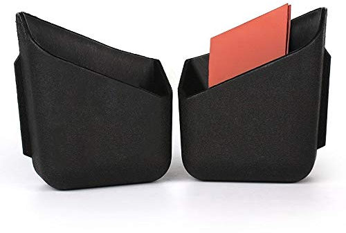 Mygoodprice Lot de 2 Vide Poche Noir pour Voiture à Coller