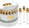 EinsSein 48x Seifenblasen Hochzeit Lovegläschen Box Gold high Gloss | Gastgeschenke für die goldene Hochzeit Taufe Geburtstag Valentinstag Verlobung Party| Hochzeitsseifenblasen mit Freudentränen
