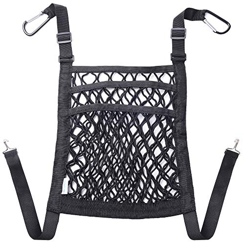 MICTUNING Universal Auto Rücksitz Netz,Organizer Schutznetz,Barrier für Hunde