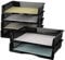 Cadineer 6 Packs A4 Desk Filing Trays Stackable, Black Document Letter Tray, Rectangular Desktop Basket