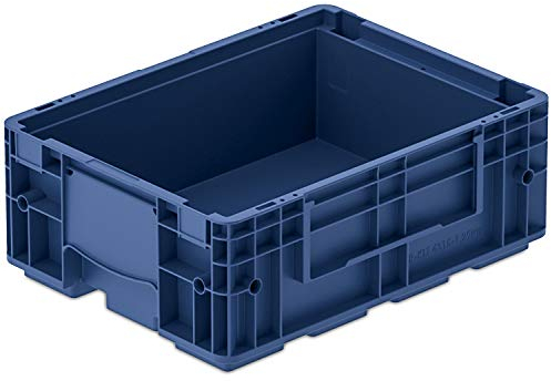 VDA-R-KLT 4315, 400 x 300 x 147 mm, Kleinladungsträger, Kunststoffbehälter, Lager- und Transportbox Industrie, 1 St, Blau