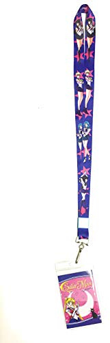 Sailor Moon Anime Outer Guardians Pluto Uranus Neptune Saturn Lanyard mit Ausweishalter