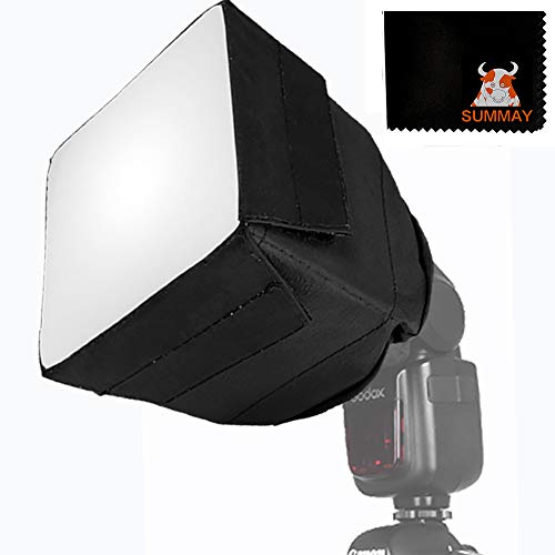 GODOX Blitzlicht Diffusor Softbox 10cm x 10cm Mini Faltbarer Softbox für Godox Speedlite Blitz Canon Nikon Sony Fuji Olympus Kamera Speedlite (10cm x 10cm)