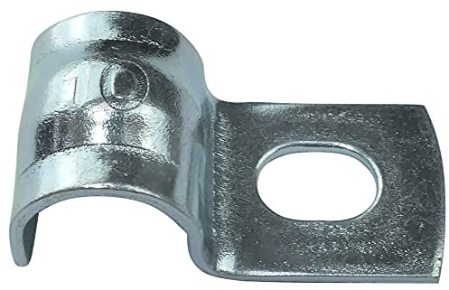 AERZETIX - C49776 - Satz von 25 Kabelbinder rohrschelle förmig U - für drahtleiter Ø10mm - 11x14x28mm - aus verzinktem stahl - befestigungswinkel befestigungslasche seitlicher