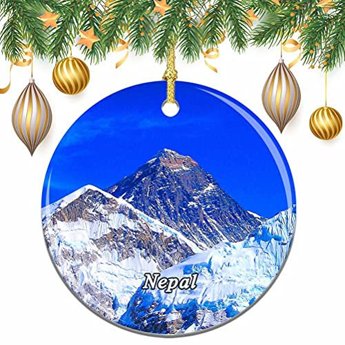 Nepal Monte Everest Himalaya Navidad árbol de Navidad decoración de la Boda Colgante Colgante decoración Ciudad Viaje colección de Recuerdos